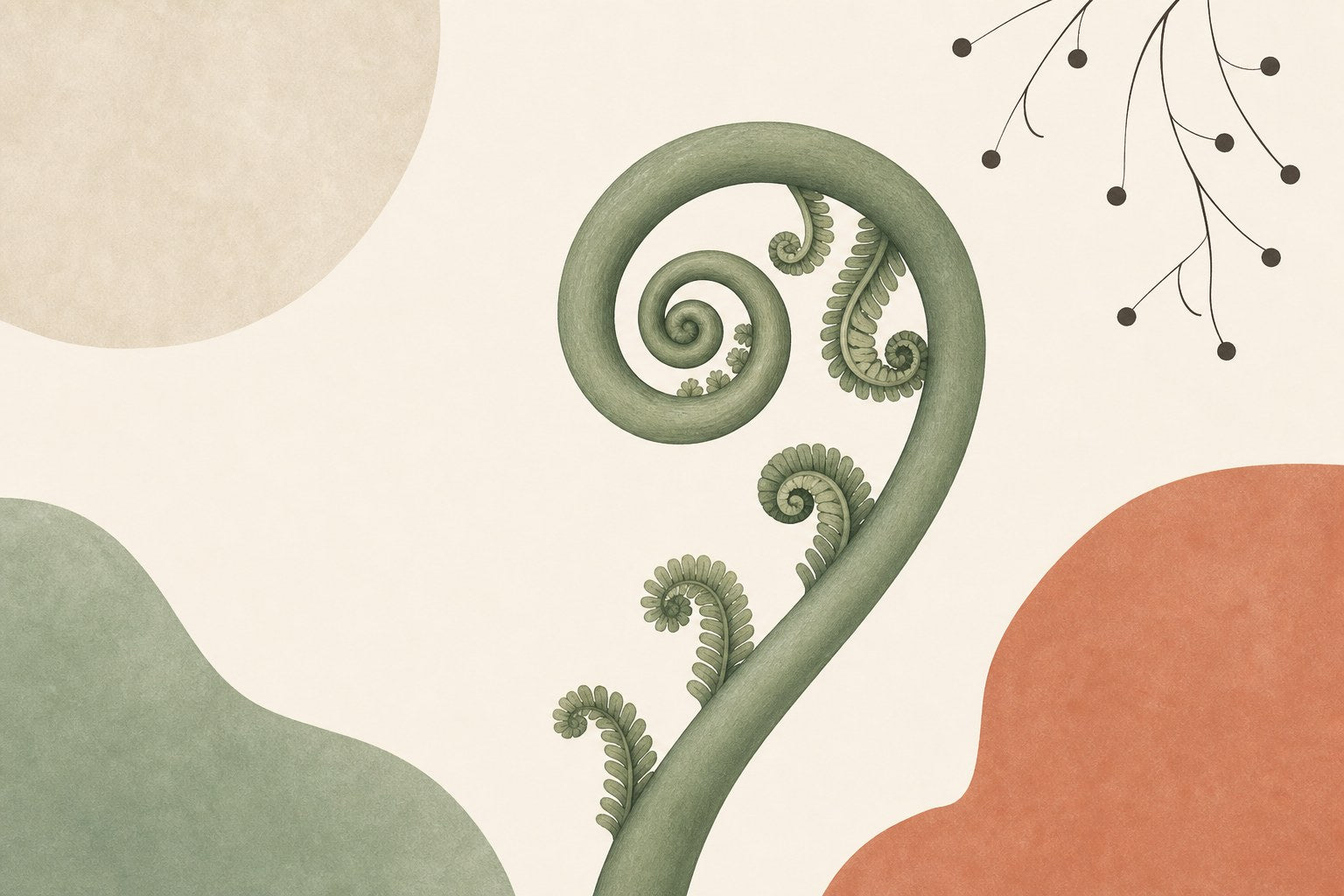 How to stop an anxiety spiral: unwinding fern frond