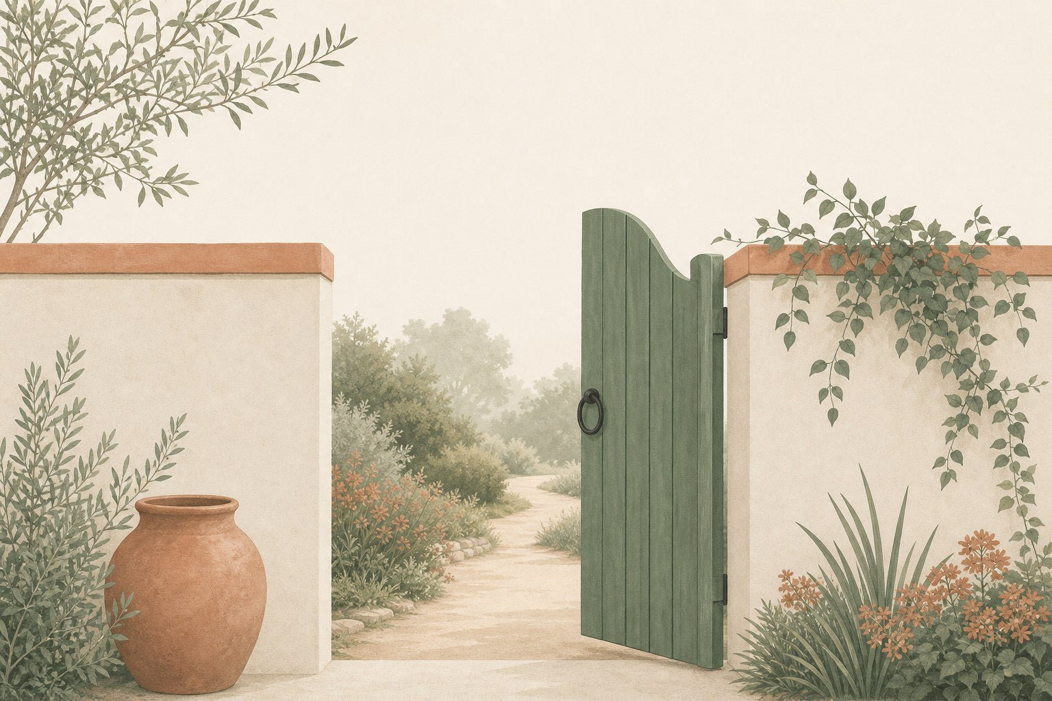 How to stop people pleasing: garden gate ajar