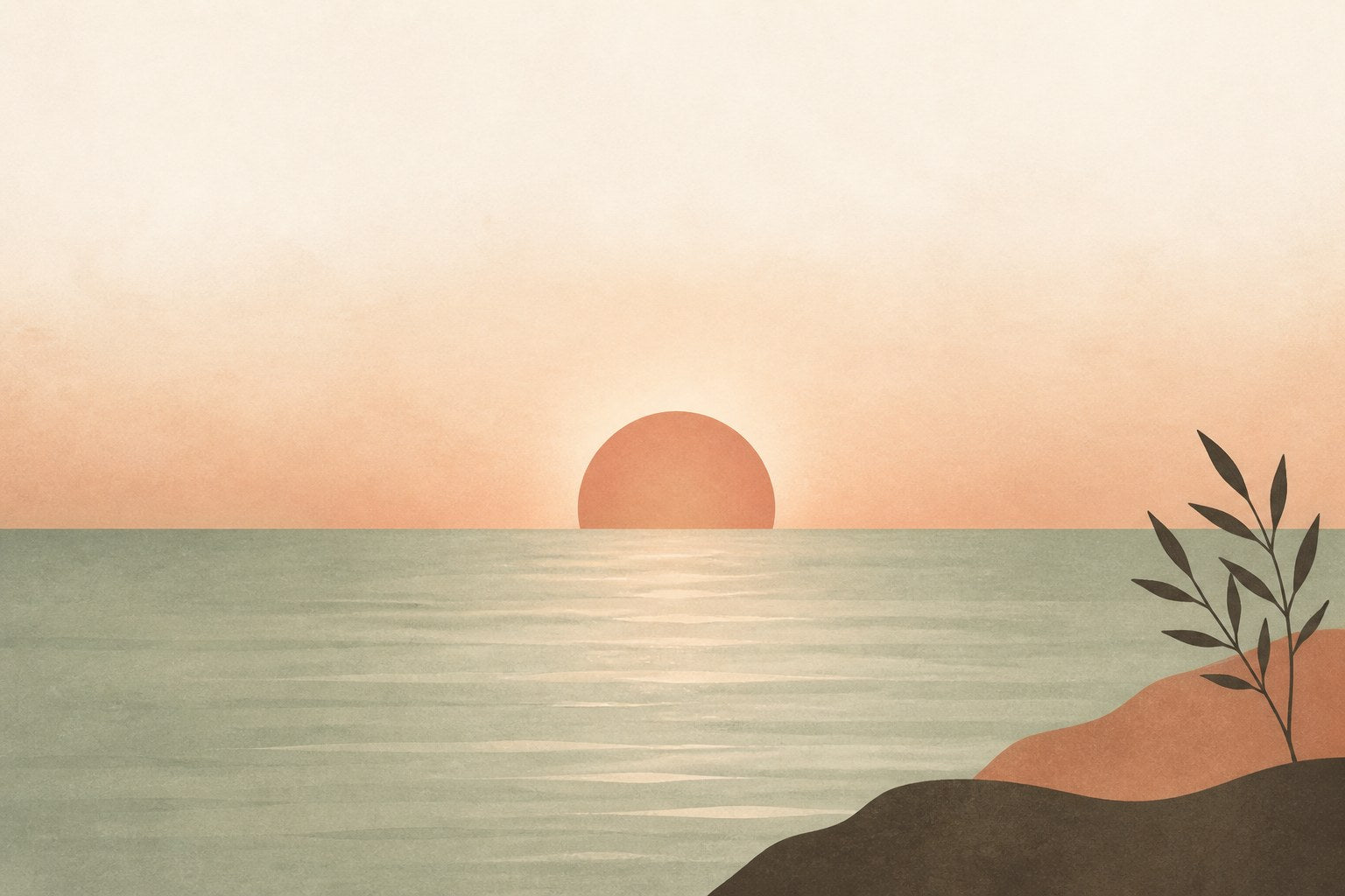 Perimenopause and the nervous system: sunrise over calm sea