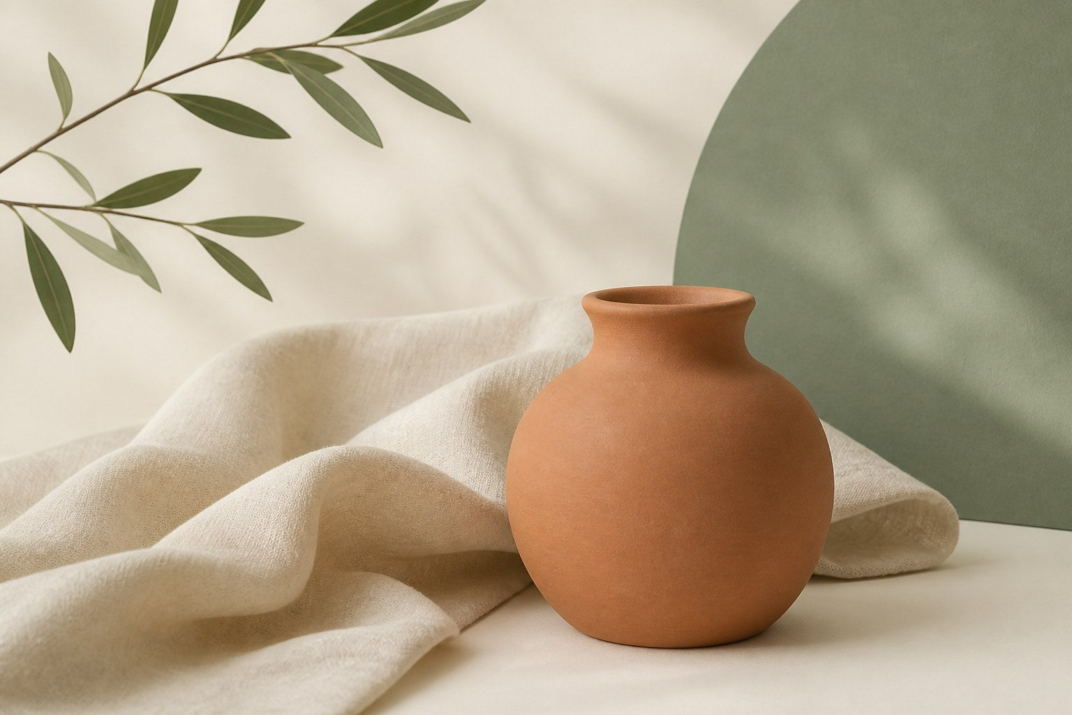 Somatic exercises for beginners: clay vessel and linen