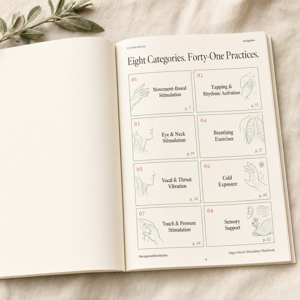 Vagus Nerve Stimulation Workbook: 41 Body-Based Exercises for Freeze, Shutdown, Anxiety & Wired-But-Tired States