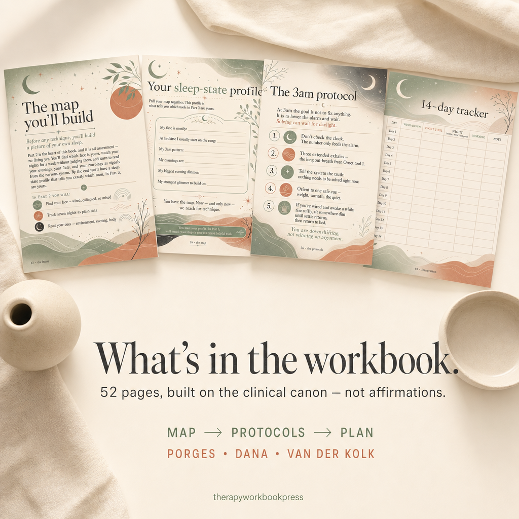 Sleep & Shutdown Workbook: 52-Page Nervous System Plan for Insomnia, 3am Waking & Non-Restorative Sleep (PDF)