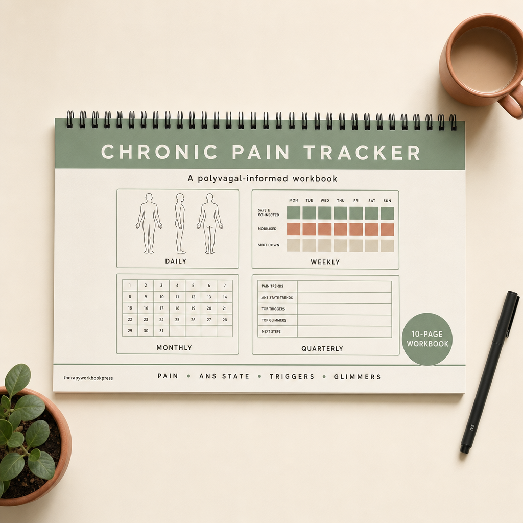 Chronic Pain &amp; Nervous System Tracker — 10-Page Polyvagal Workbook (PDF)