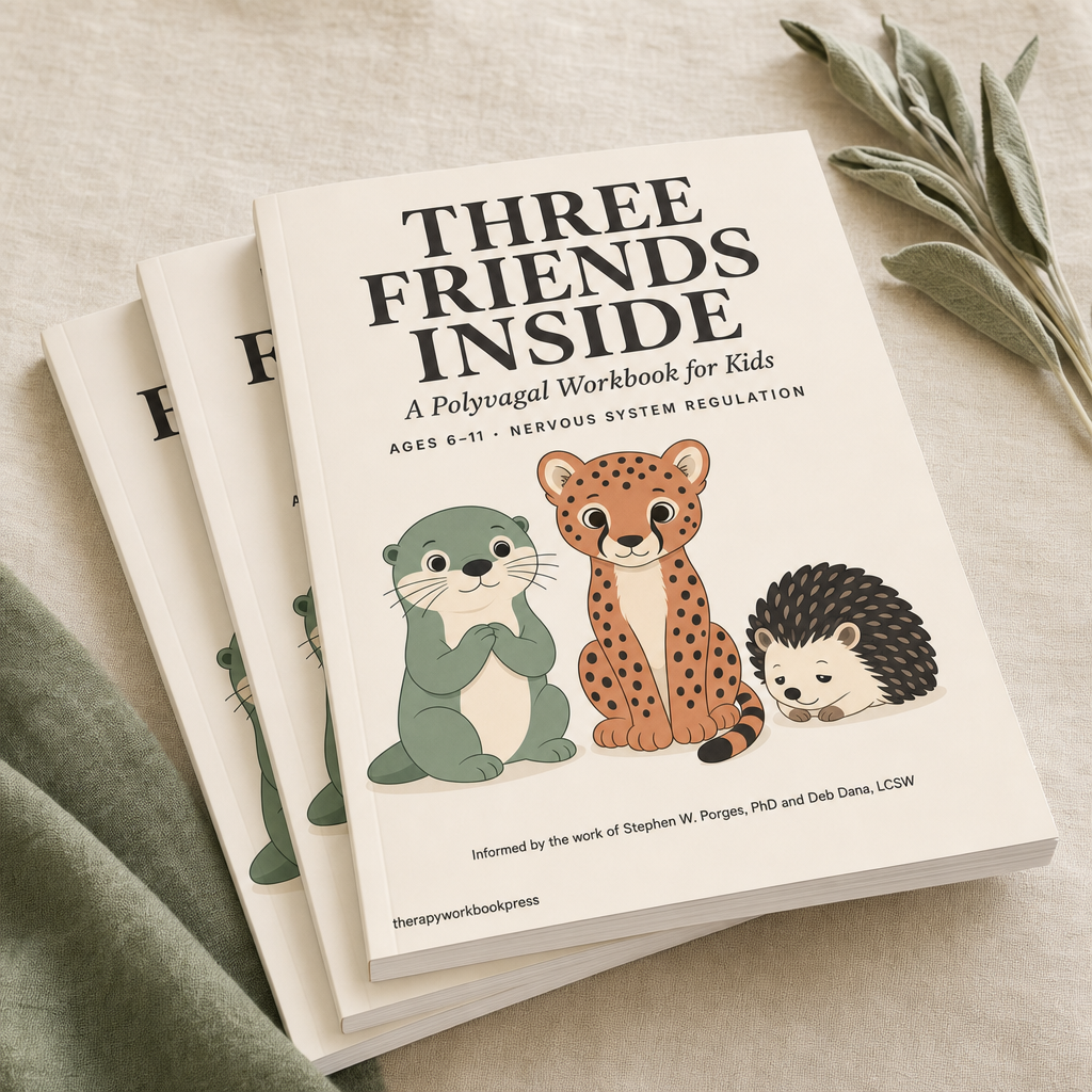 Three Friends Inside — A Polyvagal Workbook for Kids (Ages 6–11) | Nervous System Regulation for Meltdowns, Shutdown & Big Feelings