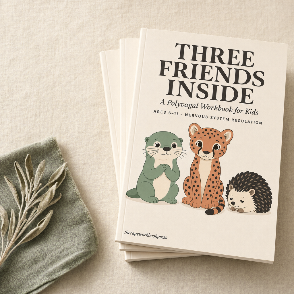 Three Friends Inside — A Polyvagal Workbook for Kids (Ages 6–11) | Nervous System Regulation for Meltdowns, Shutdown & Big Feelings