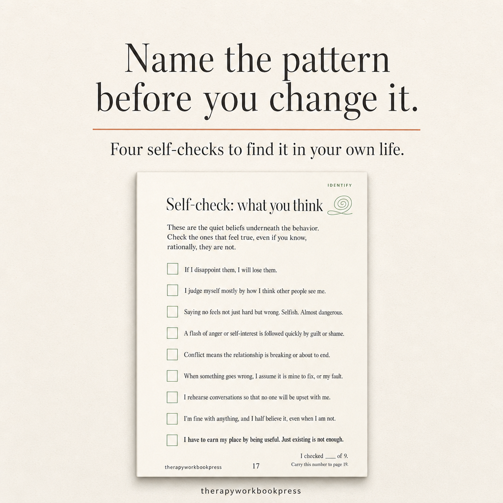 The Fawn Response Workbook: A Somatic Guide to Stop People-Pleasing, Set Boundaries & Reclaim Your Sense of Self (46 Pages)