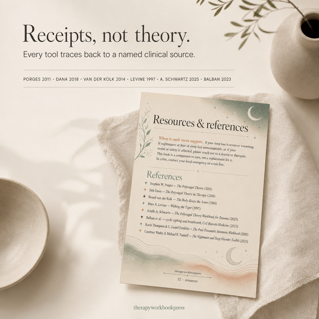 Sleep & Shutdown Workbook: 52-Page Nervous System Plan for Insomnia, 3am Waking & Non-Restorative Sleep (PDF)