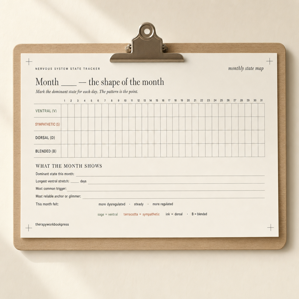 Nervous System State Tracker — A 90-Day Polyvagal Map of Your Autonomic States (Printable PDF)