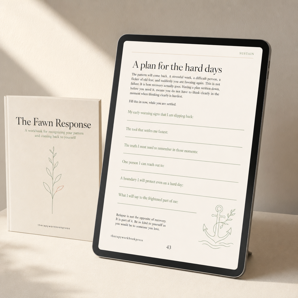 The Fawn Response Workbook: A Somatic Guide to Stop People-Pleasing, Set Boundaries & Reclaim Your Sense of Self (46 Pages)