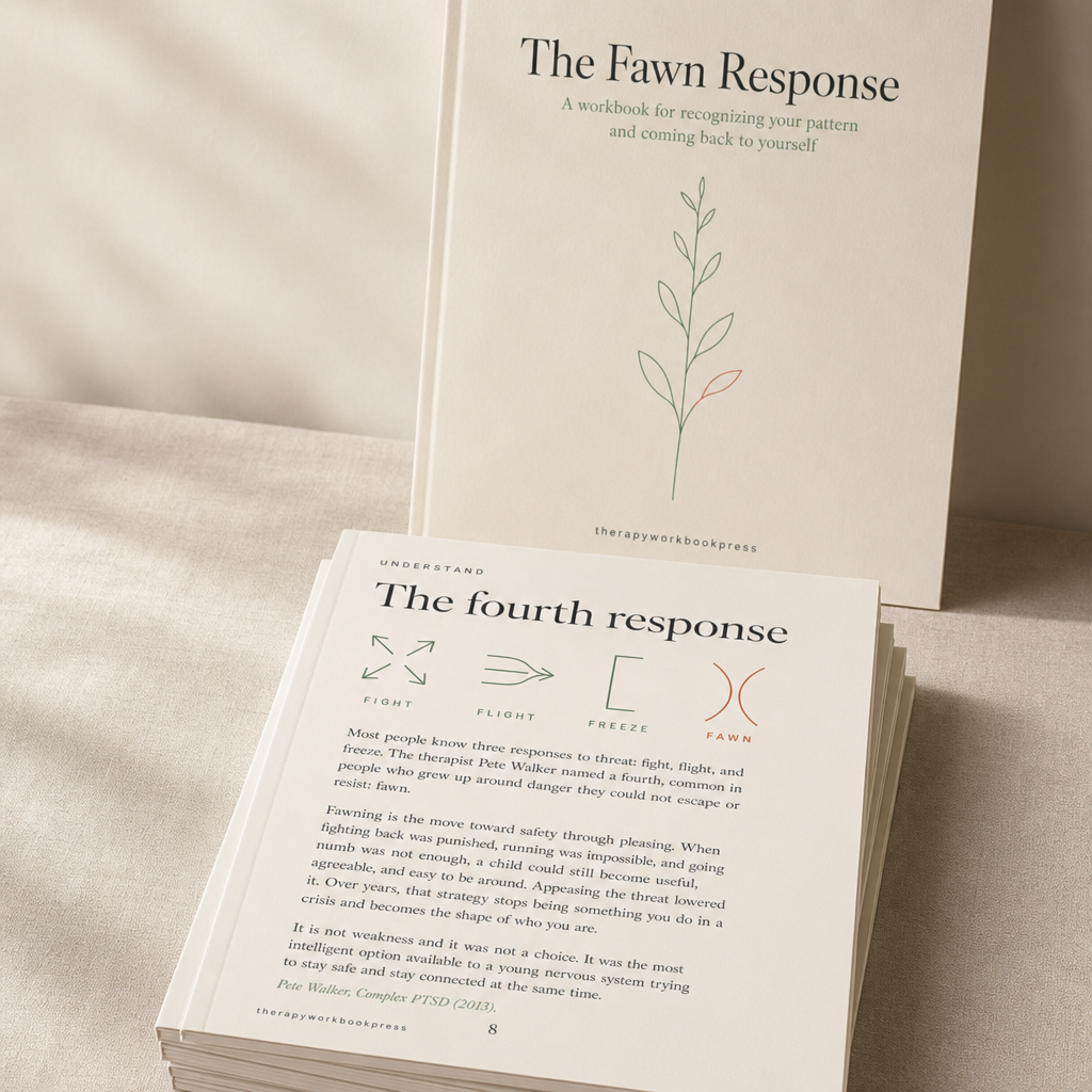 The Fawn Response Workbook: A Somatic Guide to Stop People-Pleasing, Set Boundaries & Reclaim Your Sense of Self (46 Pages)