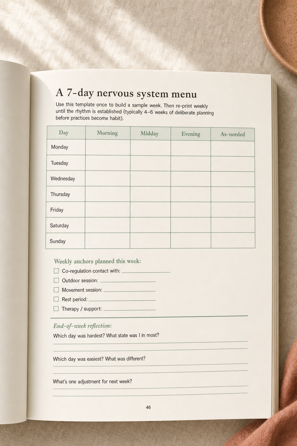 Nervous System Regulation Workbook: Map Your State, Then Choose the Tool